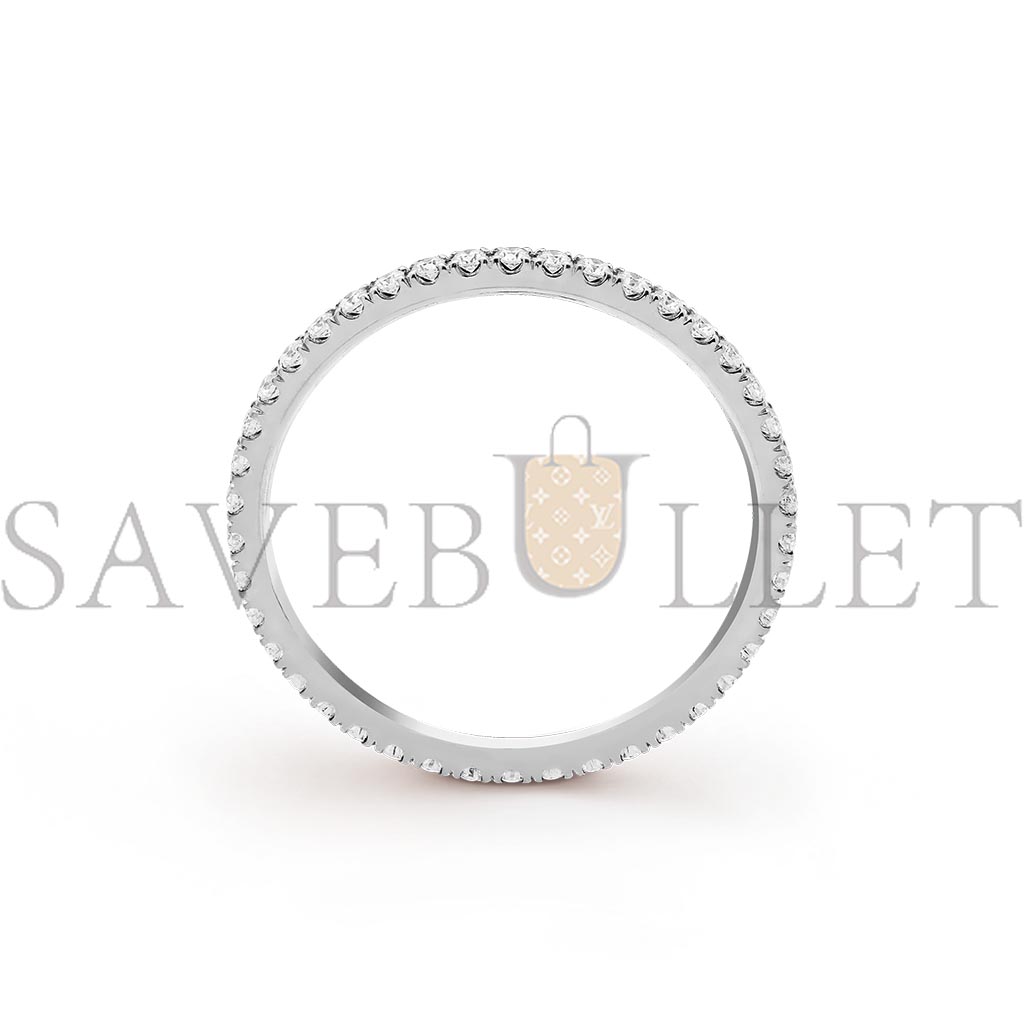 VAN CLEEF ARPELS FÉLICITÉ WEDDING BAND, 1.25 MM - WHITE GOLD, DIAMOND  VCARO8BP00